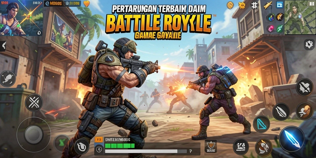 Screenshot gameplay DMD686 menunjukkan aksi pertempuran yang intens.