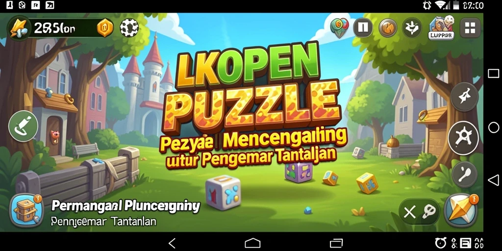 Screenshot gameplay LKOPEN menampilkan tantangan puzzle yang menarik.