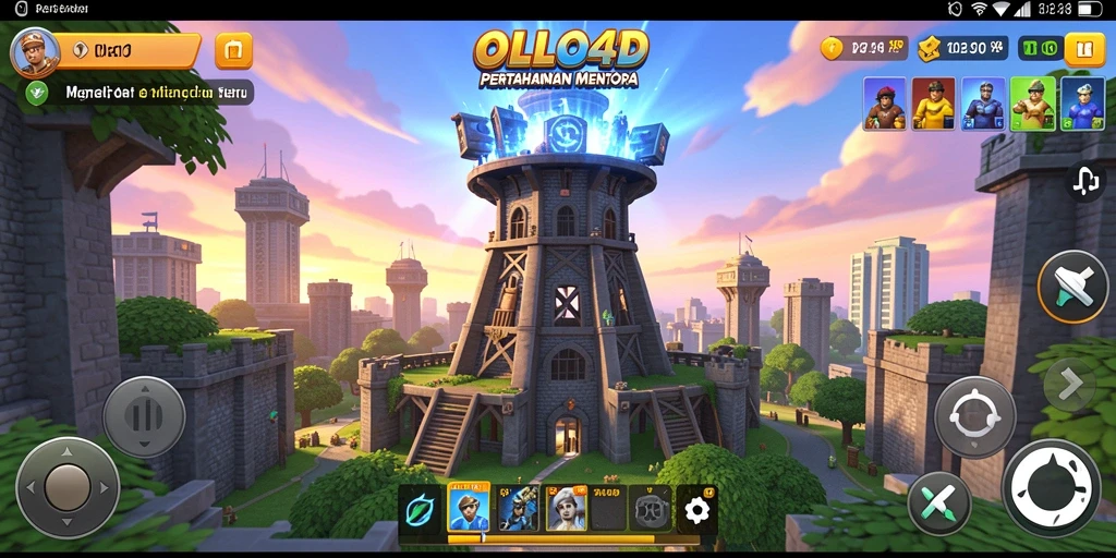Gameplay seru dan menantang dari OLLO4D dalam genre Tower Defense.