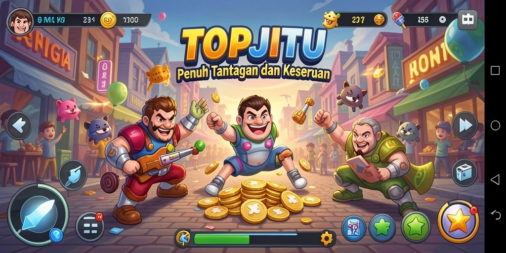 Screenshot gameplay <strong>TOPJITU</strong> menunjukkan tantangan seru yang menunggu Anda.